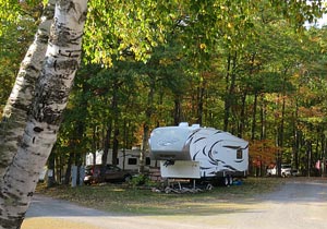 RV Camping on Iron Lake in Wisconsin